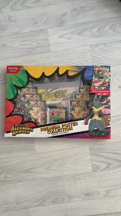 Pokemon TCG Ascended Heroes Mega Lucario Premium Poster Collection New & Sealed - Image 2