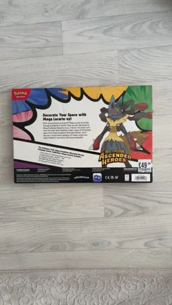 Pokemon TCG Ascended Heroes Mega Lucario Premium Poster Collection New & Sealed - Image 4