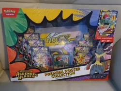Pokemon TCG Ascended Heroes Mega Lucario Premium Poster Collection New Sealed - Image 1