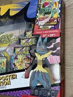 Pokemon TCG Ascended Heroes Mega Lucario Premium Poster Collection New Sealed - Image 3