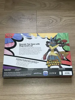 Pokemon TCG Ascended Heroes Mega Lucario Premium Poster Collection New Sealed - Image 4