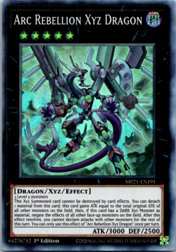 Arc Rebellion Xyz Dragon Super Rare MP21-EN191 Yu-Gi-Oh TCG - Image 1