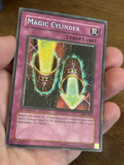 Magic Cylinder Secret Rare LON-104 Labyrinth of Nightmare 1st Edition LP - Image 3