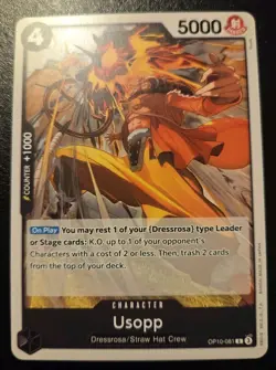 Usopp OP10-081 Common Royal Blood One Piece Card Game - Image 1