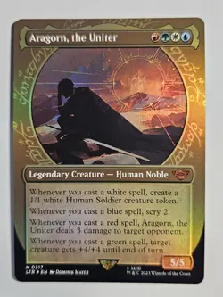 Aragorn, the Uniter Showcase MTG: the Lord of the Rings Foil - Image 1