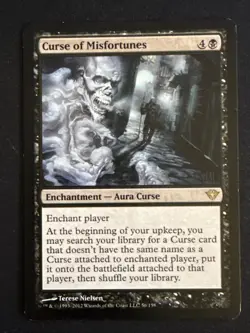 1x Curse of Misfortunes (56) Dark Ascension LP MTG Magic the Gathering x1 MKE - Image 1