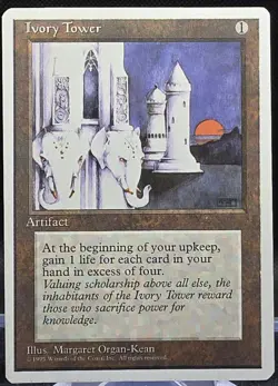 Ivory Tower MTG Core Set 4th Edition Regular Rare NM - Image 1