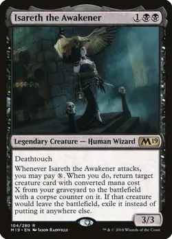 Isareth the Awakener 2x FOIL M19 MTG Core Set 2019 Rare MINT black - Image 1
