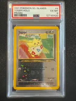 2001 Togepi 04/18 Southern Islands Reverse Holo PSA 6 swirl 🌀 Vintage Pokemon - Image 1