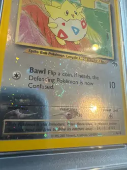 2001 Togepi 04/18 Southern Islands Reverse Holo PSA 6 swirl 🌀 Vintage Pokemon - Image 2