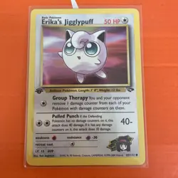Pokemon TCG Erika’s Jigglypuff 69/132 1st Edition Gym Challenge Common WOTC - Image 1