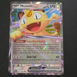Pokemon Meowth EX POR 062/088 Basic Cat 170 HP Holo 2026 TCG - Image 1