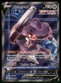 Genesect V 254/264 - SWSH Fusion Strike - Ultra Rare Full Art - Pokemon TCG NM - Image 1
