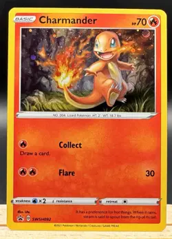 Charmander SWSH092 Promo Sword & Shield Pokemon TCG NM - Image 1