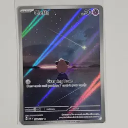 Pokemon Cleffa Basic 30 HP Illustration Rare Holo SV03 Obsidian Flames 202/197 - Image 1