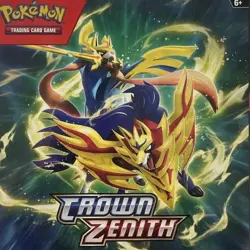 Pokemon Crown Zenith Box with 6 Booster Packs - English - Zacian Zamazenta - Image 1
