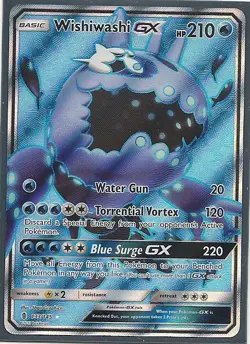 2x WISHIWASHI GX -FULL ART #133 & GX #38-GUARDIANS RISING Pokemon RARE- MINT - Image 2