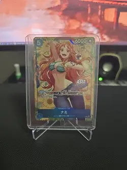 SEALED One Piece Card Game Nami P-112 Promo Mini-Tin Pack Vol 2 Asia Stamp - Image 1