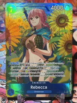 REBECCA - One Piece OP10-058 - AA Alt Art Super Rare SR - Royal Blood - Image 1