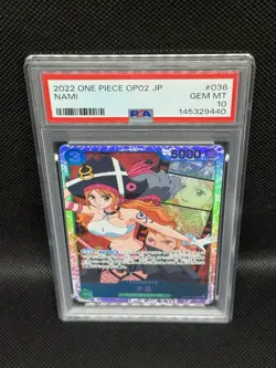 Nami (JP) - One Piece: Paramount War - OP02-036 - SR - PSA 10 GEM MT - Image 4