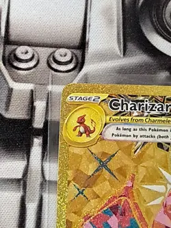 Charizard ex 228/197 Gold Full Art Hyper Rare Obsidian Flames NM Pokemon Card - Image 4