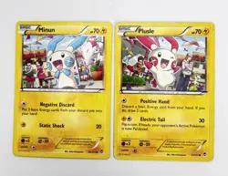 Minun 32/111 Plusle 31/111 Pokemon Cards 2014 Furious Fists LP - Image 1