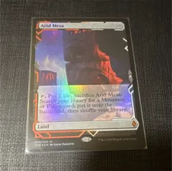 Magic: The Gathering Arid Mesa Zendikar Expeditions Foil Mythic Land Card - Image 1