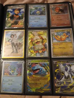 Pokemon Card TCG Collection Binder Over 300+ Cards HITS Etc. - Image 5