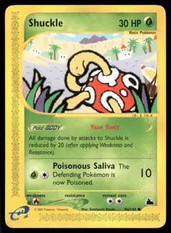 Pokemon Cards Shuckle 96/144 Skyridge WOTC Common NM - Image 1