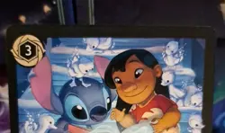 Disney Lorcana Ohana Means Family Action Card Stitch & Lilo 32/204 Non Foil - Image 3