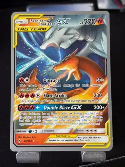 Reshiram&Charizard GX 20/214-2019 World Champoinships card. - Image 1