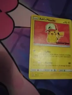 Pokemon TCG Ash's Pikachu SM109 Special Promo Card - Image 1