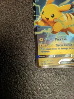 Pikachu V SWSH063 SWSH Black Star Promo Holo Pokemon Card Near Mint - Image 4