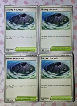 Pokemon Gravity Mountain 177/191 - Playset x4 Cards - Surging Sparks - Image 1