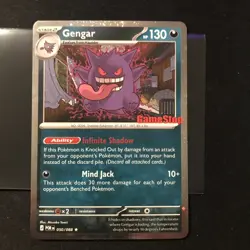 Pokemon TCG Gengar 050/088 Stamped Gamestop Promo Card Perfect Order NOT SEALED - Image 1