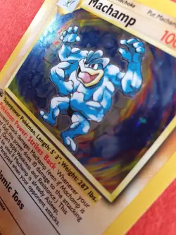 Machamp 8/102 Pokemon TCG Base Set 1st Edition (1999) HOLO Rare NM - Image 4