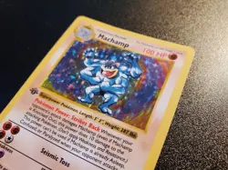 Pokemon TCG Machamp Base Set 8/102 Holo 1st Edition Shadowless Holo Rare - Image 2