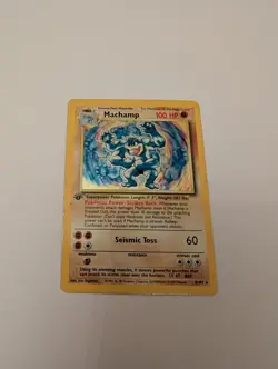 Pokemon TCG Machamp Base Set 8/102 Holo 1st Edition Holo Rare - Image 2
