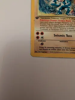 Pokemon TCG Machamp Base Set 8/102 Holo 1st Edition Holo Rare - Image 4