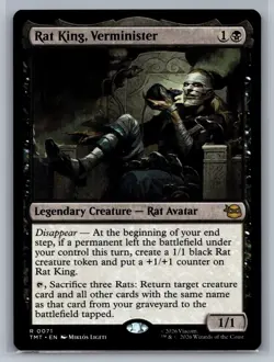 Rat King, Verminister Teenage Mutant Ninja Turtles #71 Magic MTG - Image 1