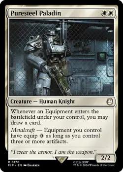 Puresteel Paladin 0170 MTG PIP Fallout Rare NP - Image 1