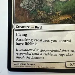 Windbrisk Raptor 26/301 MTG Shards of Alara Rare Flying Lifelink White - Image 5