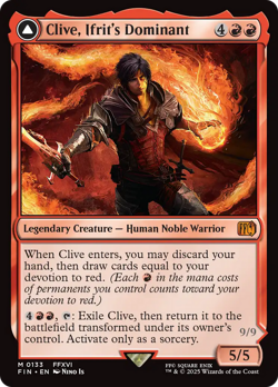 Clive, Ifrit's Dominant // Ifrit, Warden of Inferno (REGULAR) x1 - MTG FIN #133 - Image 1