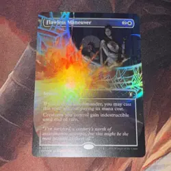 Flawless Maneuver X1 Mtg Commander Masters Nm Foil Borderless - Image 1