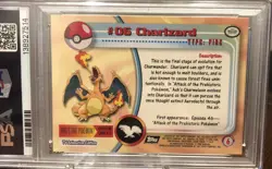 1999 Topps Pokemon T.V. Charizard Foil #6 Psa 9 - Image 2