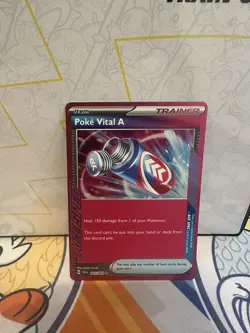 Pokemon Poke Vital a 062/064 SV Shrouded Fable Holo Ace Spec Rare Card - Image 1