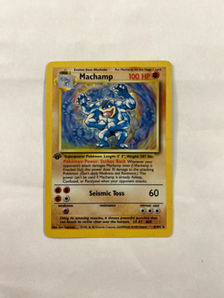 Machamp [1st Edition] #8 Pokemon Base Set - Image 1