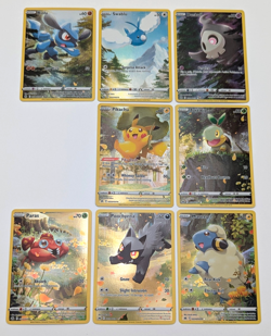 Lot of 8 Pokemon TCG: 2023 Crown Zenith Galarian Gallery Pikachu Full Art - Image 2