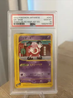 PSA 10 Pokemon Mr. Mime 043 The Town on No Map 1st Edition - Pop 51 - Image 1