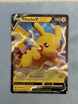 Pokemon Pikachu v SWSH061 Black Star Promo 2021 CGC - Image 1